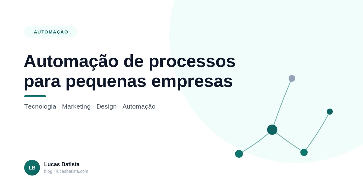 Automação de processos para pequenas empresas