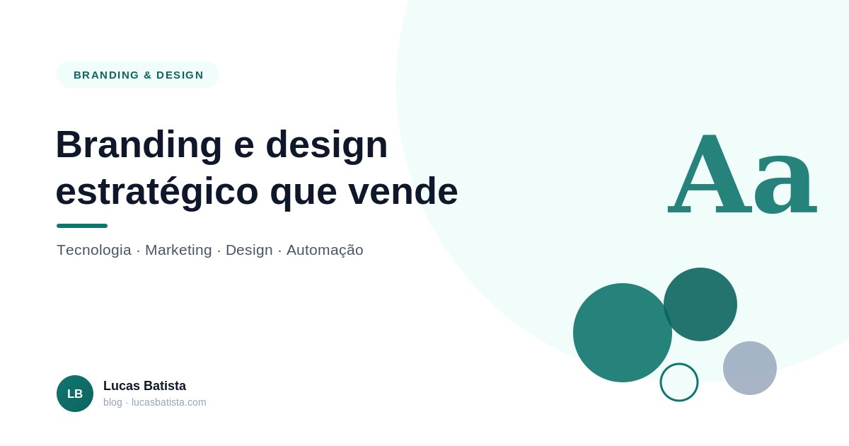 Branding e design estratégico que vende